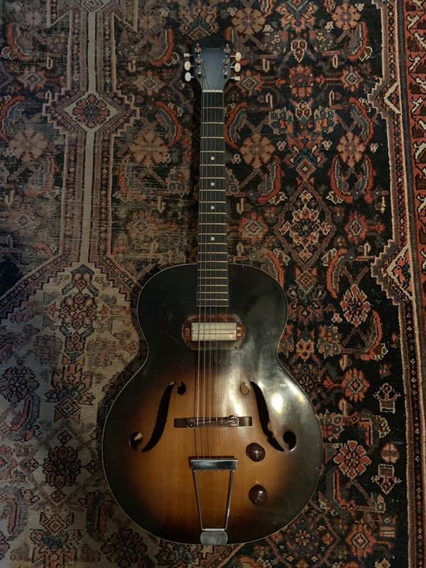 1947-1955 Harmony H-51 Archtop Electric Guitar W/ Gibson P13