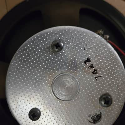 Marshall 4x10 Model 2038 (Rare) 1973-1974 - black tolex, checkerboard/houndstooth grille cloth with white piping image 9