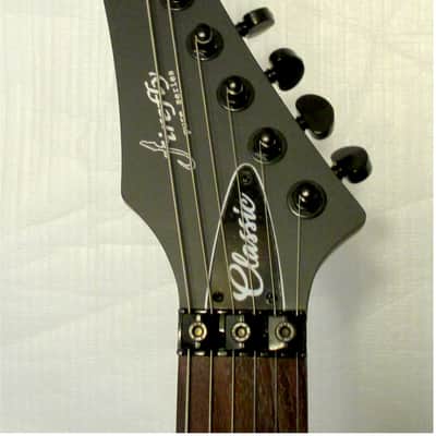 Firefly FFSL-MBKSL-744 Classic Series Electric Guitar (Shredder) - Black with White Skull and Bones body. image 2