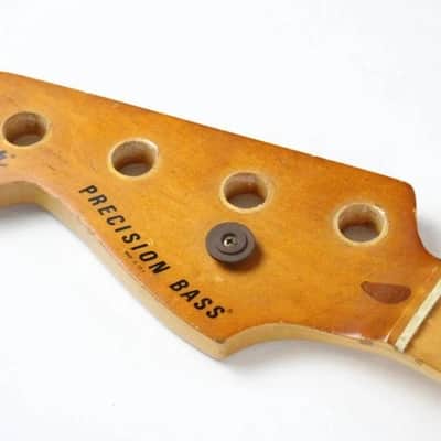 1977 Vintage Fender Precision Bass Lefty Maple 4-Bolt NECK Left-Handed 1970s USA PBass4-Bolt Neck image 11