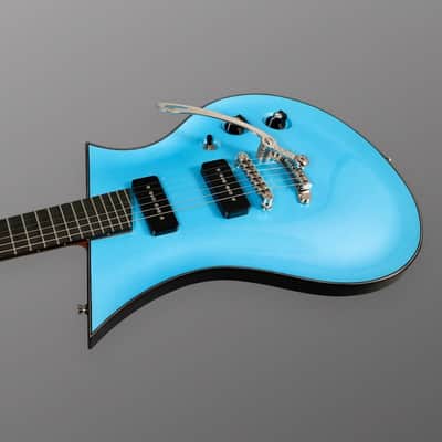 Senez Guitars Psari - Carve Top. Sky Blue. Dual P-90's. NEW. (Authorized Dealer) image 6