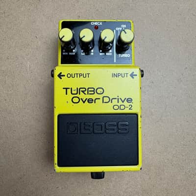 Boss OD-2 Turbo OverDrive (Black Label) 1986 - Yellow image 1