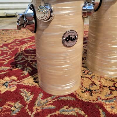 DW Collector's Series Maple Standard Rata Toms 4pc - 12x6, 14x6, 16x6, 18x6 - Creme Oyster (C013-11) image 2