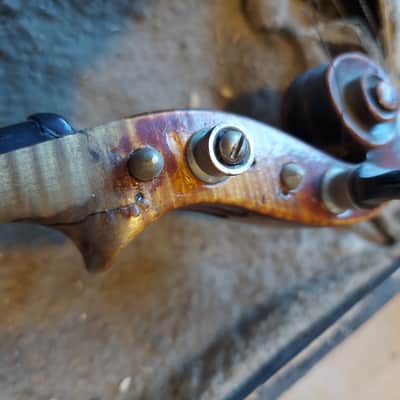 Antique Jacobus Stainer sized 4/4 violin, Austria 1695, Good, Repairs Needed image 13
