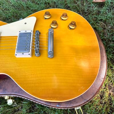 Used 2023 Gibson Custom R8 Les Paul ‘1958’ Reissue Lemonburst w/ OHSC + Paperwork image 4