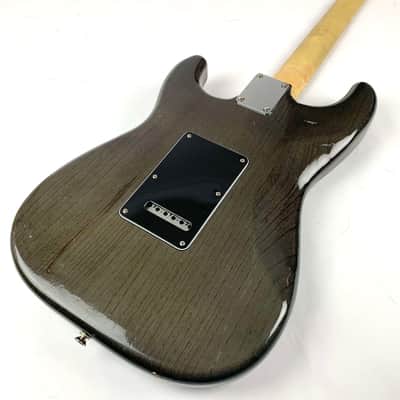 Oswald Thinline S-Style Guitar - Trans Grey Hand Made Netherlands W Hard Shell case image 6