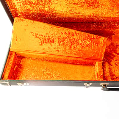 Vintage Fender G&G Guitar Case Late 60s Early 70s Black Tolex Orange Interior image 7