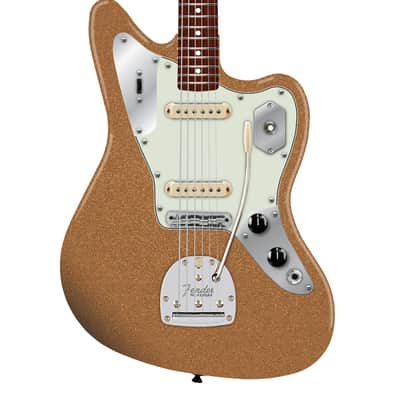 Fender American Professional Classic Jaguar, Faded Firemist Gold, Rosewood Fingerboard w/ Deluxe Gig Bag image 1