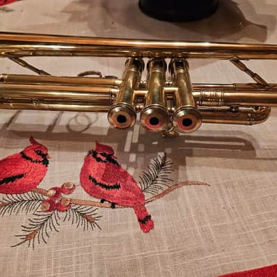 Bb trumpet with emblem of British Royal Artillery image 13