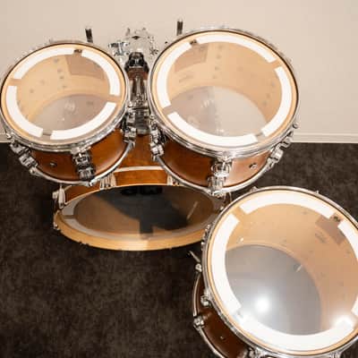 DW Collector's Pure Maple Series 4pc Set Satin Oil Finish Honey 22" 10" 12" 16" Standard Shell Type image 10