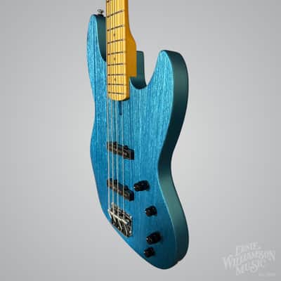 Sire Marcus Miller V6-4 String Bass Guitar, Maple Fingerboard, Ocean Turquoise Blue image 4
