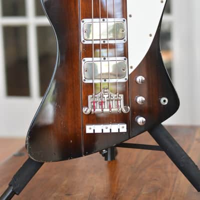 Greco TB1100 Thunderbird Bass 1980 Sunburst with Gator Case image 17