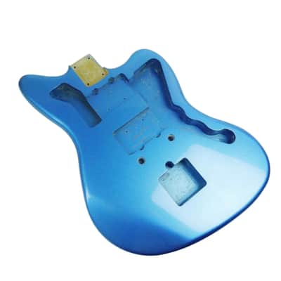 Metallic Blue Metal Alder Jazzmaster Style Guitar Body image 2