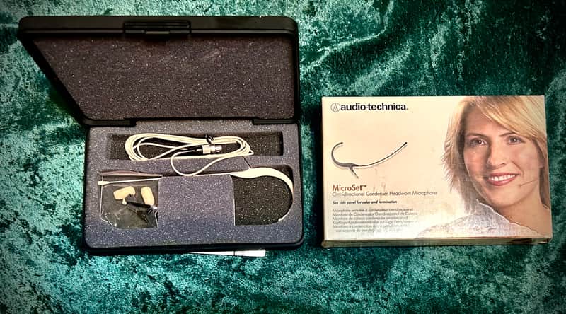 Audio-Technica AT 892cL4-TH Micro Set Condenser Headworn Microphone - Tan image 1
