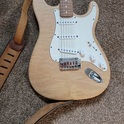 Warmoth Strat-caster 2010 ish - natural swamp-ash image 1