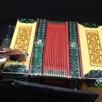 A Beautiful Melodija Four Row Button Box Accordion in it's Original Case image 10