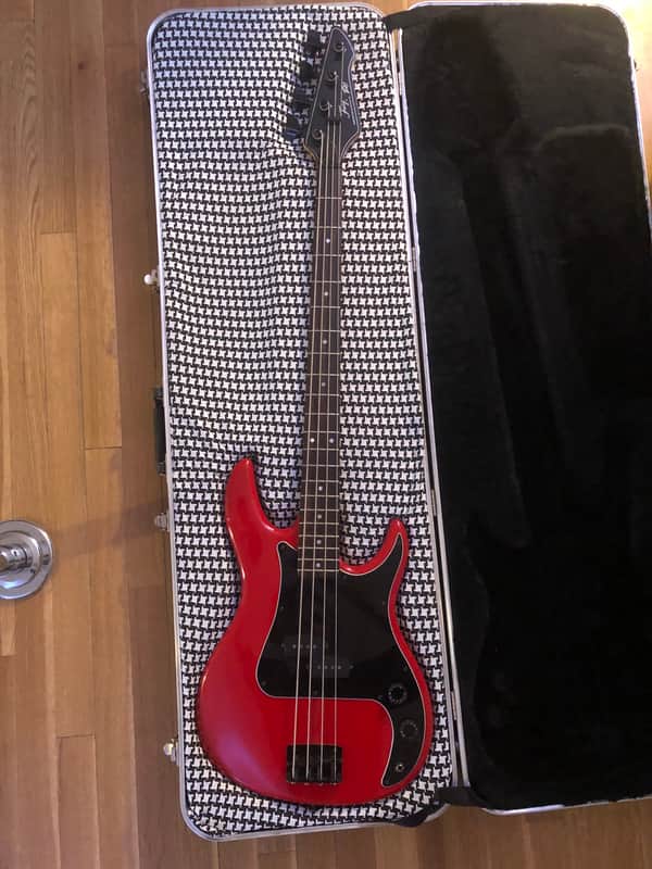 Peavey Fury Bass script logo (p-bass style pickup) Red image 1