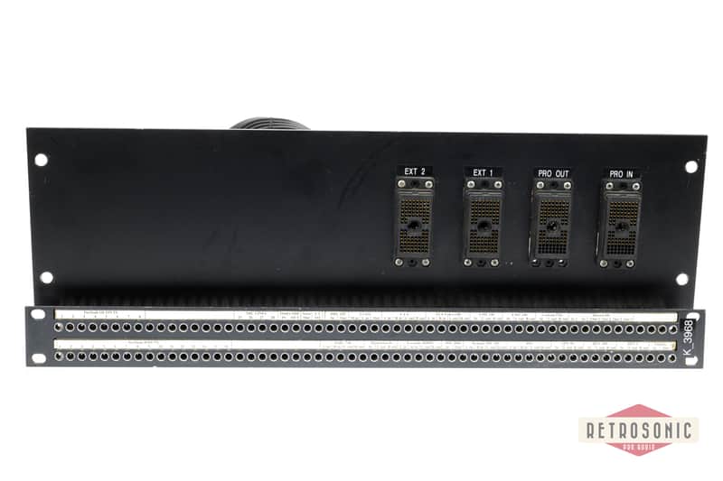 Solid State Logic SSL 4000 Mosess & Mitchell Patchbay with cables & connectors - Black image 1