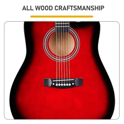 🎸Acoustic Guitar +Soft Case/Gig Bag +Tuner +Strap +Picks!🎸 image 8