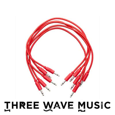 Erica Synths Braided & Soft Eurorack Patch Cables 30 cm (5 pcs) (Red) [Three Wave Music] image 1