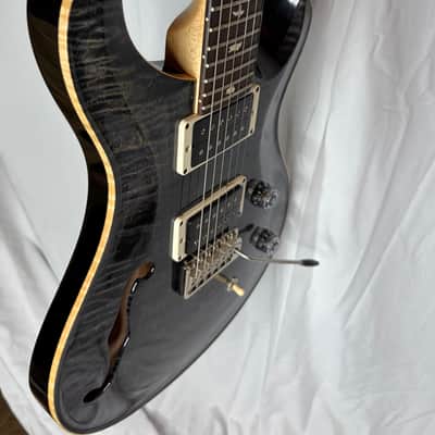2019 PRS CE Semi-Hollow USA - Charcoal Flame Maple - Rosewood Board image 2