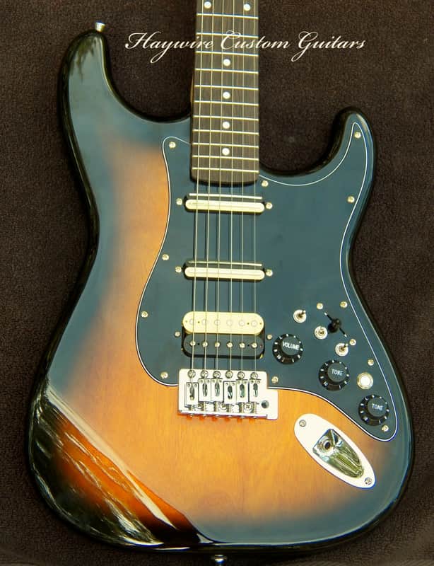 XX-Wide 2" Neck Tobacco Burst Mahogany Stratocaster with Ebony/Maple Neck + 2025+ 3 Matching Humbucking Custom Pickups + 3 Coil Spit Toggles + Kill Switch + Grover 406C Locking Tuners +Leveled, Crowned and Polished Frets with Full Setup! image 1