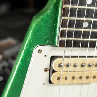 Greco Flying V 1978 - Green Sparkle image 3