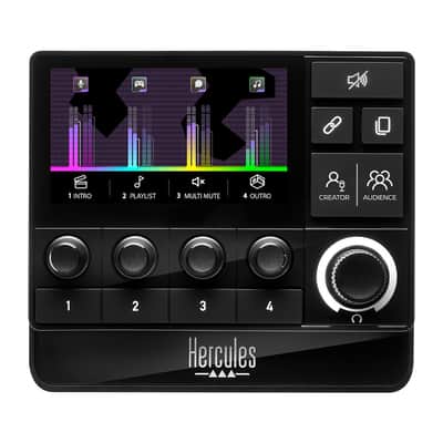 Mint Hercules Stream 200 XLR 8-Track Livestream Real-Time Audio Controller with XLR Mic In image 2