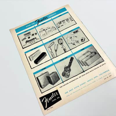 Fender Catalog – Fine Electric Instruments. Orignal. 1957 image 5