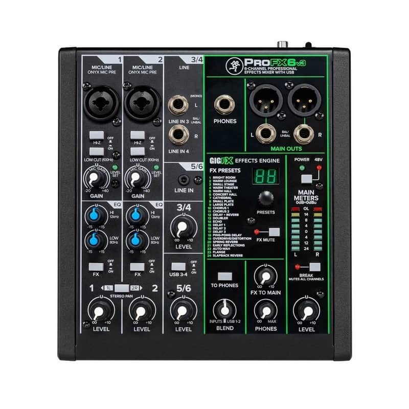 Mackie ProFX6v3 6-Channel Effects Mixer image 1