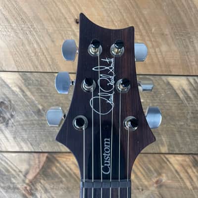 PRS Custom 24 Piezo Natural Back Custom Color - Charcoal Sapphire Wrap Burst 343363 image 5
