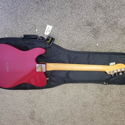 Fender FSR Ford Mustang Telecaster  2009 - Candy apple red only 250 made with fender gig bag image 5