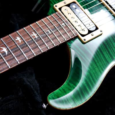 PRS USA Custom 24 20th Anniversary "Emerald Green + Rosewood" (2005) AAA+ Ten Top image 3