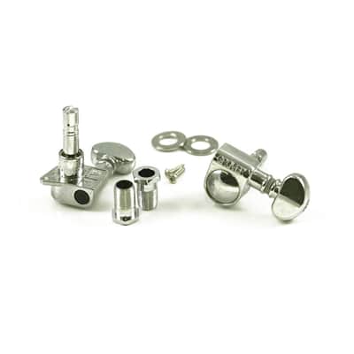 Locking Rotomatic Tuners Mini 6 In Line (406 Series) 18:1 Gear Ratio-Gold image 2