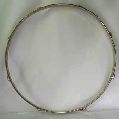 Ludwig 17"BRASS Tenor Tom Drum Batter Rim/Hoop 8Lug Triple-Flange WFL Nickel NOB image 5