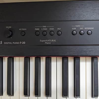 Roland F-20 88-Key Digital Piano 2010s - Black image 3
