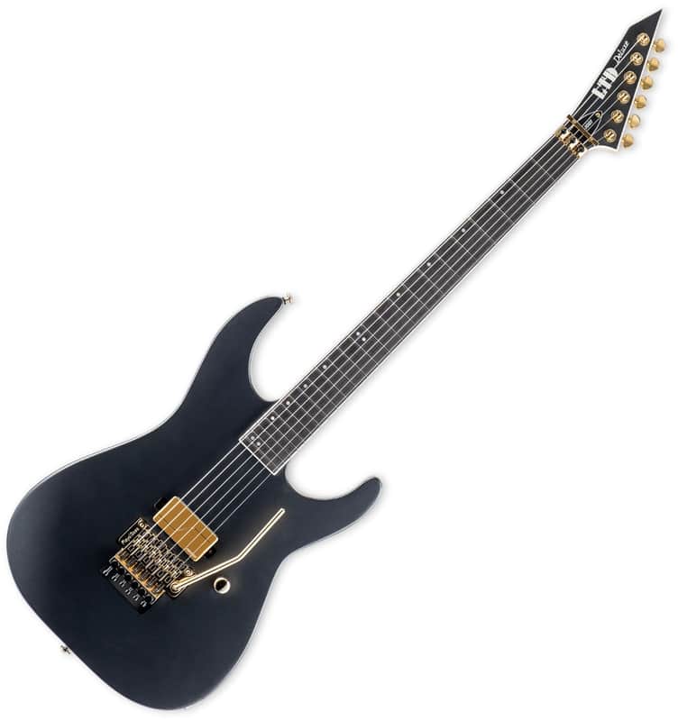 ESP LTD Deluxe M-1001 Guitar Charcoal Metallic Satin