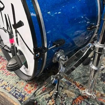 Mark Schulman's P!NK Gretsch USA Maple 7-Piece Drum Set, 2008 — Blue Sparkle image 22