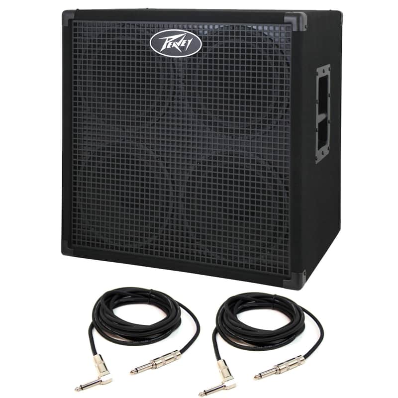 Peavey Headline 410 4x10 Bass Amp Cabinet with 15' Instrument Cables image 1