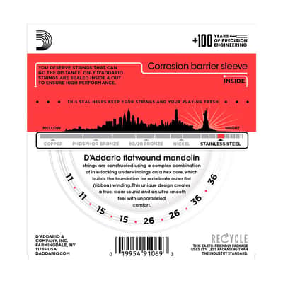 EFW74 Flat Wound Medium 11-36 D'Addario image 2