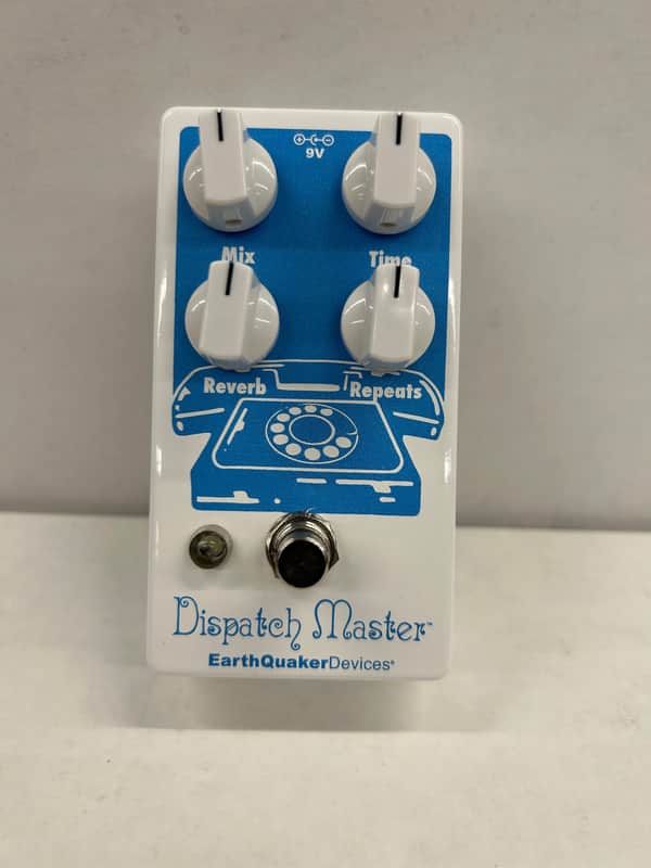 EarthQuaker Devices Dispatch Master Digital Delay & Reverb V2 2017 - 2018 - White / Blue Print image 1