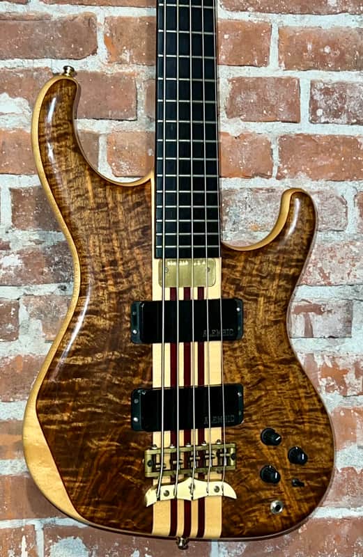Rare 1996 Alembic Elan Natural Maple, Walnut & Purple Heart Neck Thru, OHSC image 1