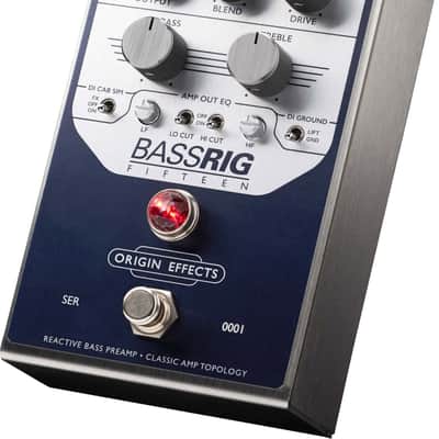 Origin Effects BASSRIG Fifteen Amp Simulator/DI Bass Effects Pedal image 2