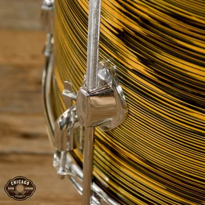 Tempro (MIJ) 12/16/20/5.5x14 4pc Kit Gold Grain Pearl Late 60s image 7