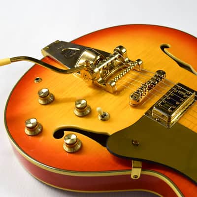 Eastwood Savannah DLX 2000s - Orange Burst Flame Maple image 6