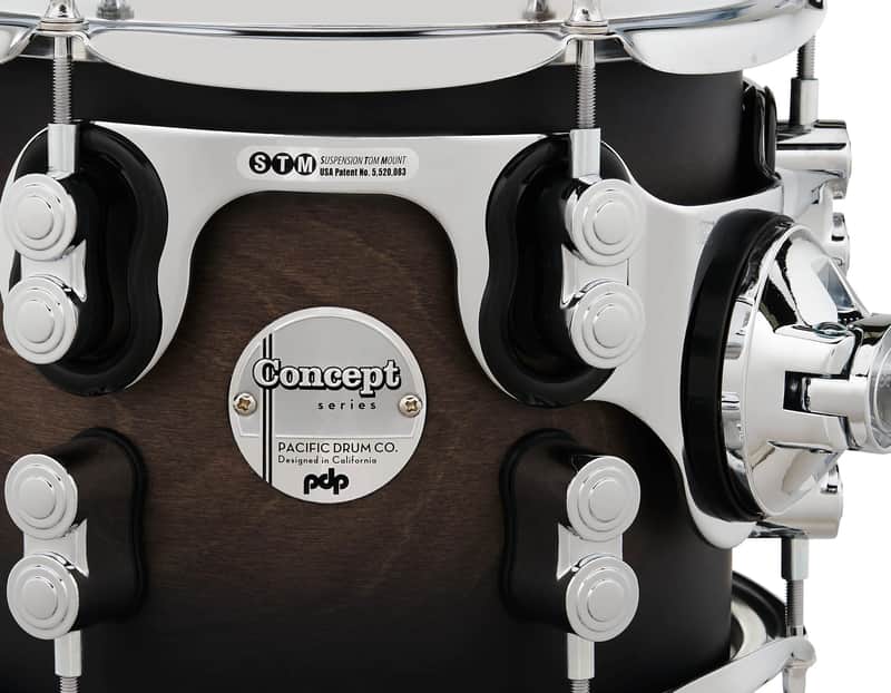 PDP Concept Maple Drum Kit 22-10-12-16+14in - Charcoal Burst image 1