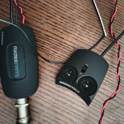 Fishman Matrix Infinity VT Acoustic Pickup with Wide Saddle 2010s - Black image 2