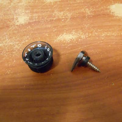 Vintage Ibanez Roadstar II Parts. (1) Speed Knob & (1) Strap Button. Japan. Made in Japan. image 2