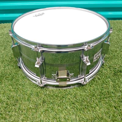 ⚡TAMA Swingstar 14"X6.5" Chrome Steel Snare Drum Made in Japan*NEW HEADS* image 5