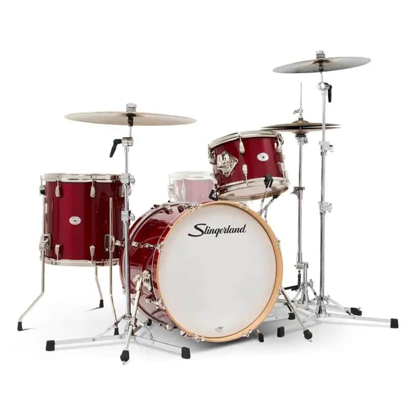 Slingerland Studio King 3pc Drum Set 20/12/14 Royal Crimson image 1